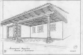 Artesonado de porche